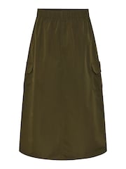 PIECES Green Midi Cargo Skirt - Image 5 of 5