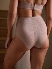 Nude Floral Lace Tummy Control Knickers - Image 4 of 9