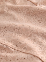 Nude Floral Lace Tummy Control Knickers - Image 8 of 9