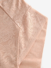 Nude Floral Lace Tummy Control Knickers - Image 9 of 9