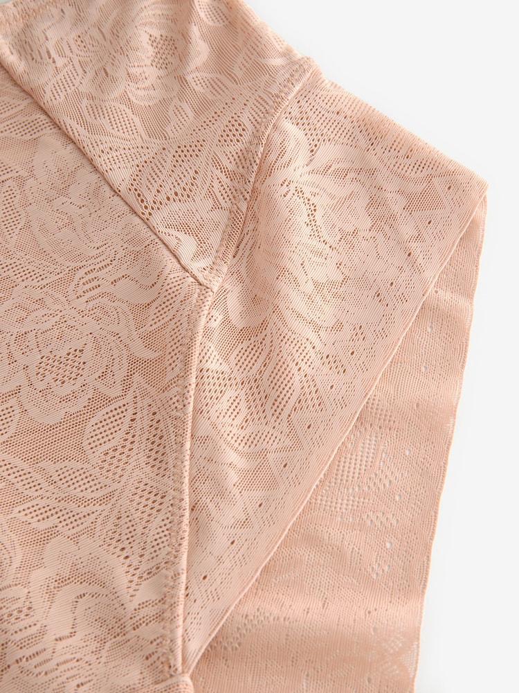 Nude Floral Lace Tummy Control Knickers - Image 9 of 9