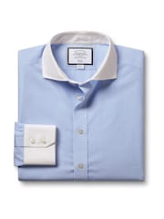 Charles Tyrwhitt Winchester Bengal Gestreiftes Slim-Fit-Hemd aus 100 % Baumwolle bügelfrei mit Cutaway-Kragen - Bild 4 von 6