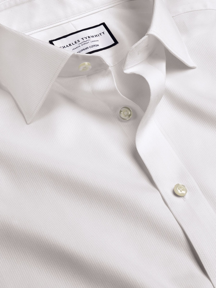 Charles Tyrwhitt Egyptian Windsor Weave Croială slim fit  100% Bumbac Cămăși - Image 5 of 6