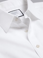 Charles Tyrwhitt White Non-iron Twill Slim Fit 100% Cotton Shirt - Image 6 of 6