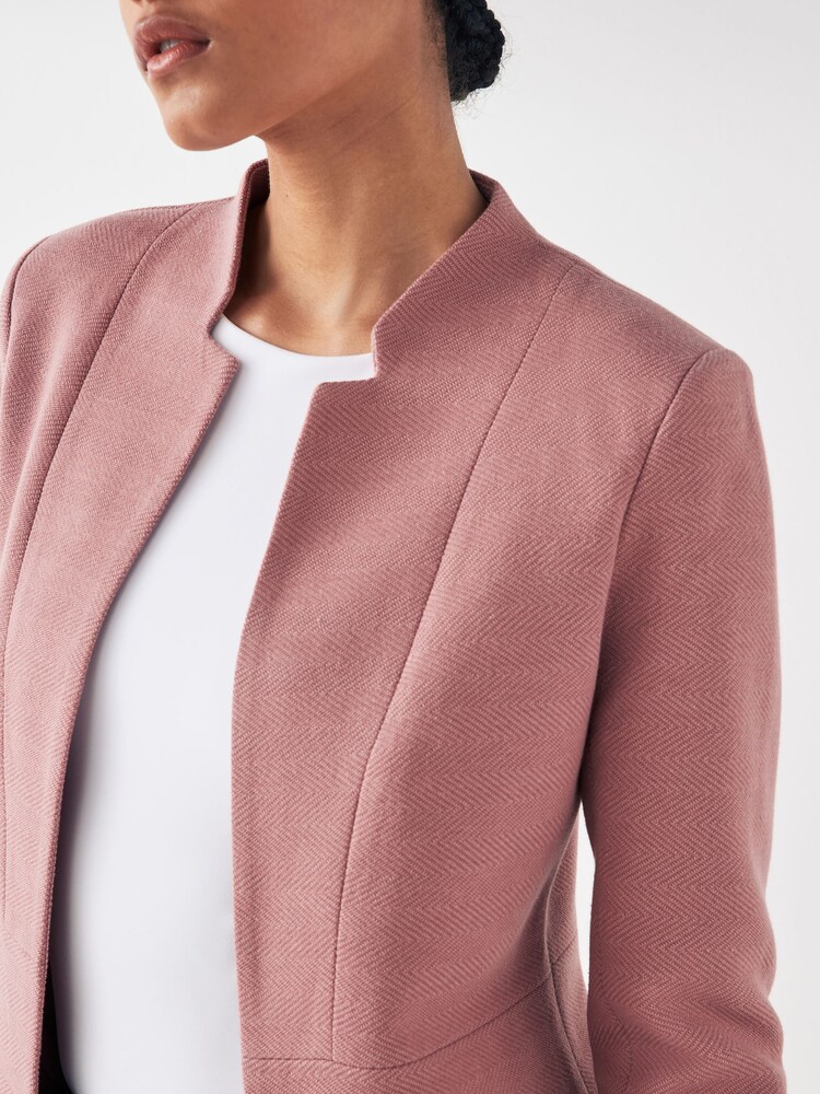 Buy ONLY Pink Collarless Coatigan from Next Oman