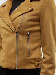 VERO MODA Brown Faux Suede Jacket - Image 5 of 6