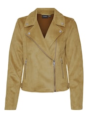 VERO MODA Brown Faux Suede Jacket - Image 6 of 6