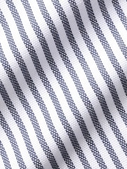 Charles Tyrwhitt Blue Butcher Stripe Non-iron Oxford Slim Fit 100% Cotton Shirt - Image 6 of 6