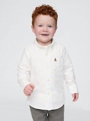 Gap White Long Sleeve Oxford Shirt (6mths-5yrs) - Image 1 of 4