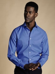Charles Tyrwhitt Bügelfreies Twill Cutaway Slim Fit 100% Baumwolle Hemd - Bild 1 von 6