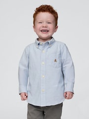 Gap Blue Long Sleeve Oxford Shirt (6mths-5yrs) - Image 1 of 2