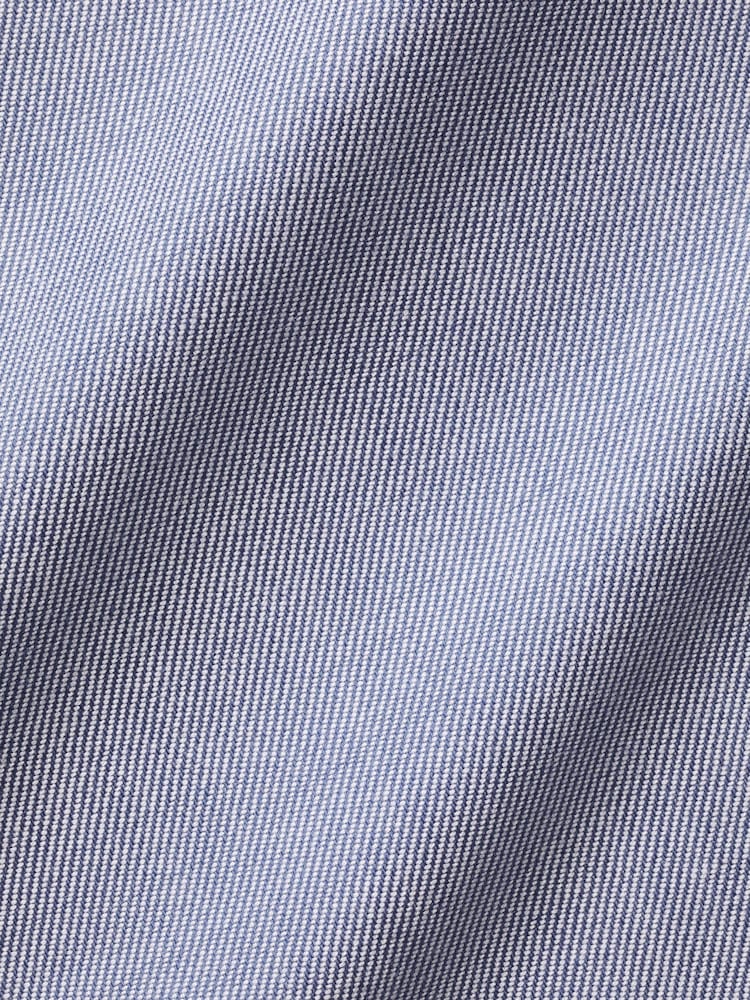 Charles Tyrwhitt Dark Blue Non-iron Twill With Printed Trim Slim Fit 100% Cotton Shirt - Image 6 of 6