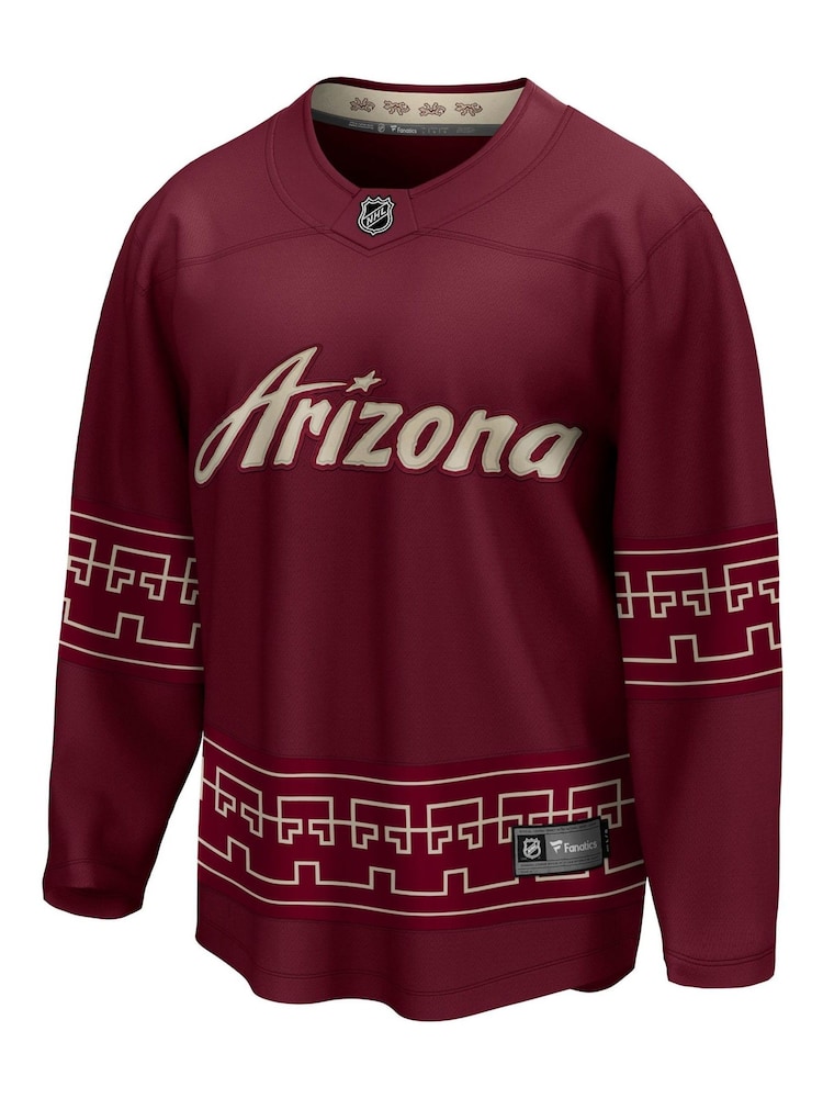 Fanatics Red NHL Arizona Coyotes Alternate Breakaway Jersey - Image 2 of 3