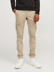 JACK & JONES JUNIOR Slim Fit Cuffed Marco Cargo Trousers - Image 1 of 8