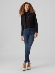 VERO MODA Black Fitted Denim Jacket - Image 2 of 5