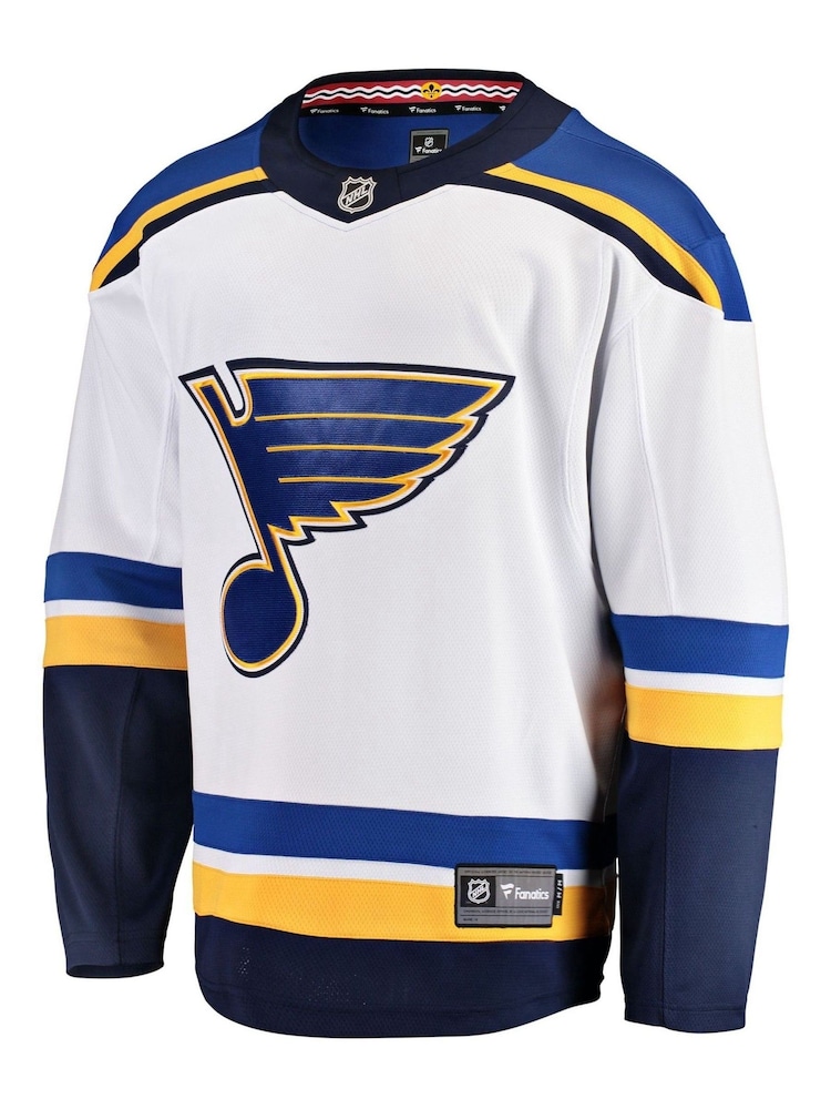 Fanatics NHL St. Louiss Away Breakaway White Jersey - Image 2 of 3