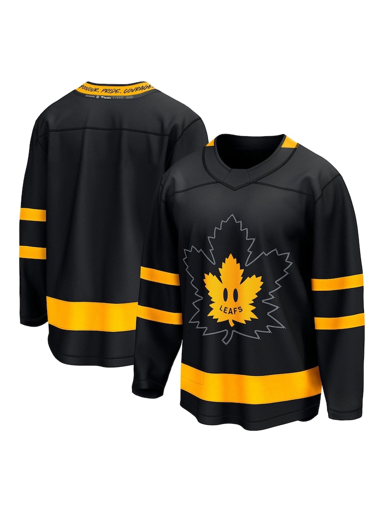 Fanatics NHL Toronto Maple Leafs Alternate Premier Breakaway Reversible Black Jersey - Image 2 of 5