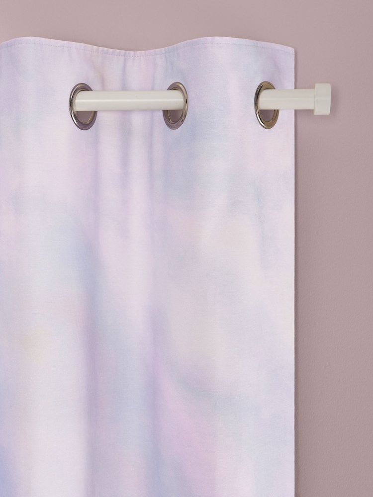 Lilac Purple Ombre Eyelet Blackout Curtains - Image 4 of 5