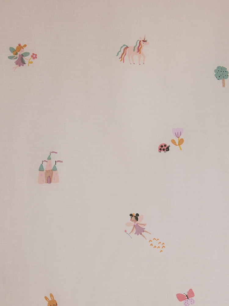 Pink Unicorn Castle Eyelet Blackout Curtains - Image 5 of 9