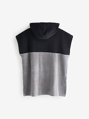Black Colourblock Towelling Cover-Up (3-16yrs) - Image 4 of 4