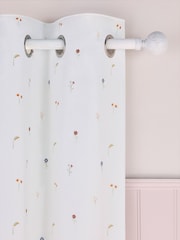 White Mini Floral Eyelet Blackout Curtains - Image 3 of 9