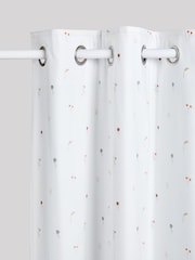 White Mini Floral Eyelet Blackout Curtains - Image 4 of 9