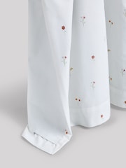 White Mini Floral Eyelet Blackout Curtains - Image 9 of 9