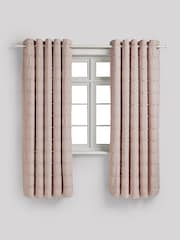 Pink Bobble Pom Eyelet Blackout Curtains - Image 4 of 7