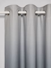 Grey Ombre Eyelet Blackout Curtains - Image 5 of 8
