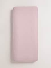 Pink 100% Cotton Muslin Fitted Sheet - Image 3 of 3
