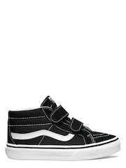 Vans Kids Sk8Mid Reissue Hook And Loop Black Shoes - Image 2 of 2
