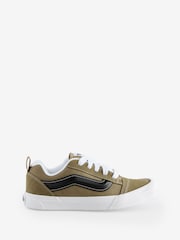 Vans Boys Olive Green Knu Skool Trainers - Imagen 1 de 5