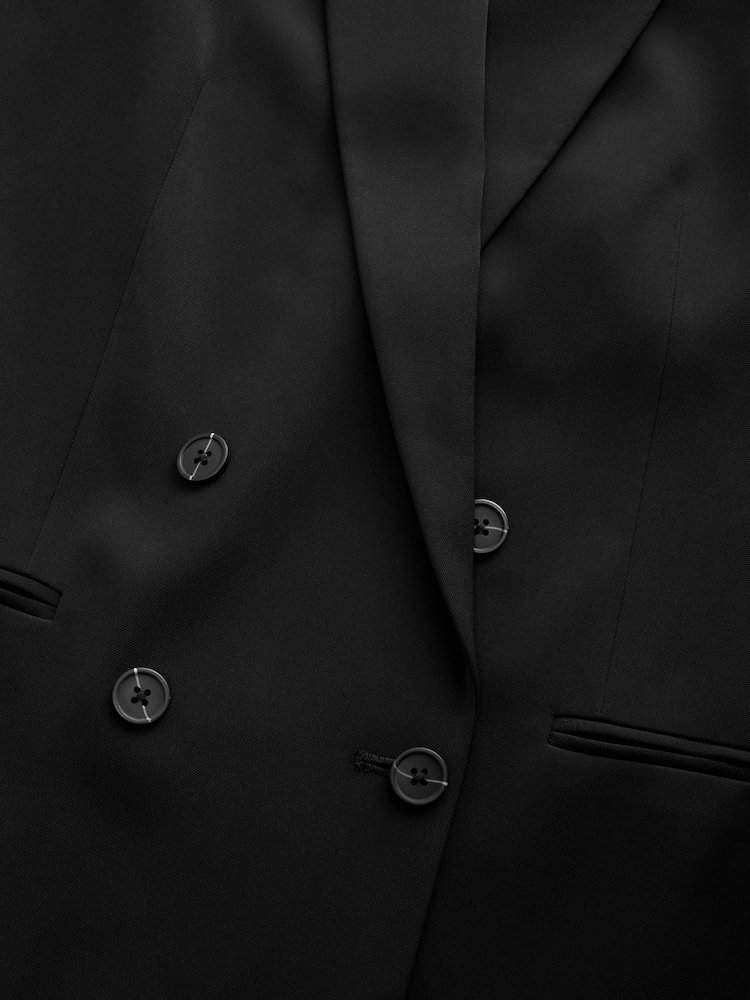 The Set Black Double Breasted Blazer - Image 11 of 11 The Set Black Double Breasted Blazer - Image 11 of 11
