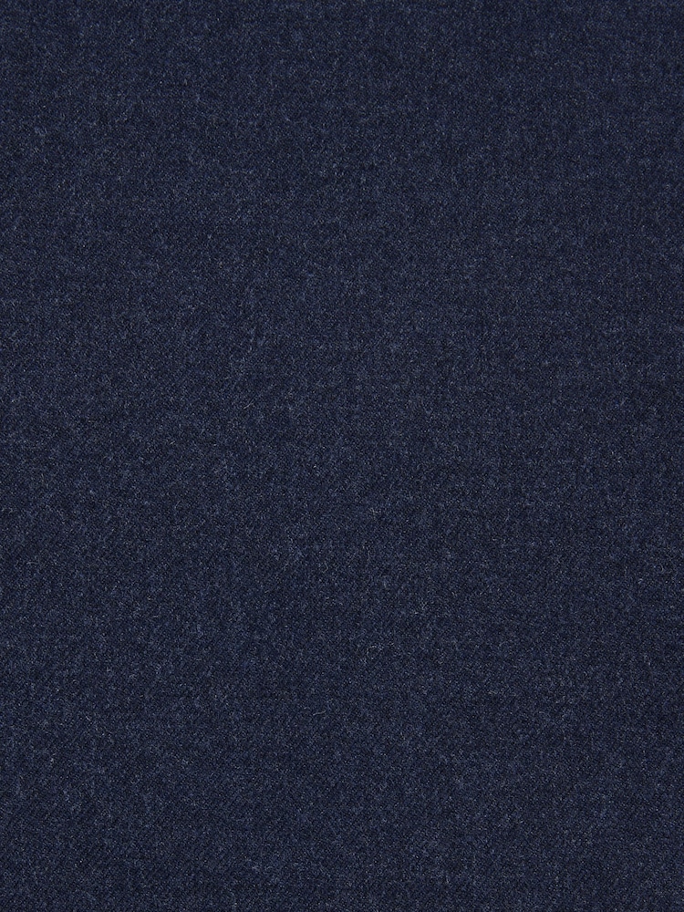 Joules Blue Slim Fit Flannel Suit Jacket - Image 10 of 10
