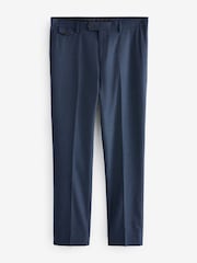 Joules Blue Slim Fit Flannel Suit Trousers - Image 6 of 9