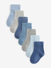 Blau/Grau - Babysocken im 7er-Pack (0 M.–2 J.) - Bild 1 von 8