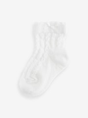 Pink Baby Cable Socks 7 Pack (0mths-2yrs) - Image 3 of 8