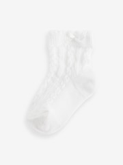 Pink Baby Cable Socks 7 Pack (0mths-2yrs) - Image 5 of 8