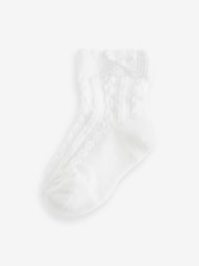 Pink Baby Cable Socks 7 Pack (0mths-2yrs) - Image 7 of 8