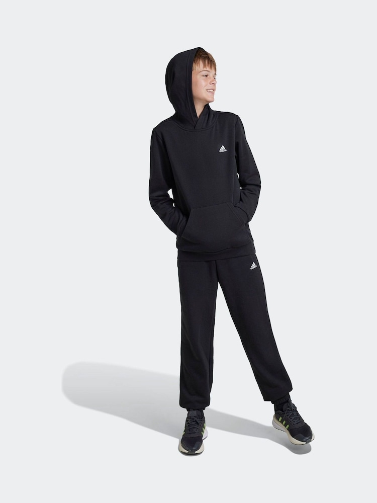 adidas Black Kids Essentials Small Logo Feel Cozy Fleece Joggers - Image 1 of 4