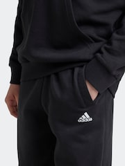 adidas Black Kids Essentials Small Logo Feel Cozy Fleece Joggers - Image 3 of 4