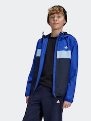 adidas Navy Kids Essentials Small Logo Feel Cozy Fleece Joggers - Image 3 of 6