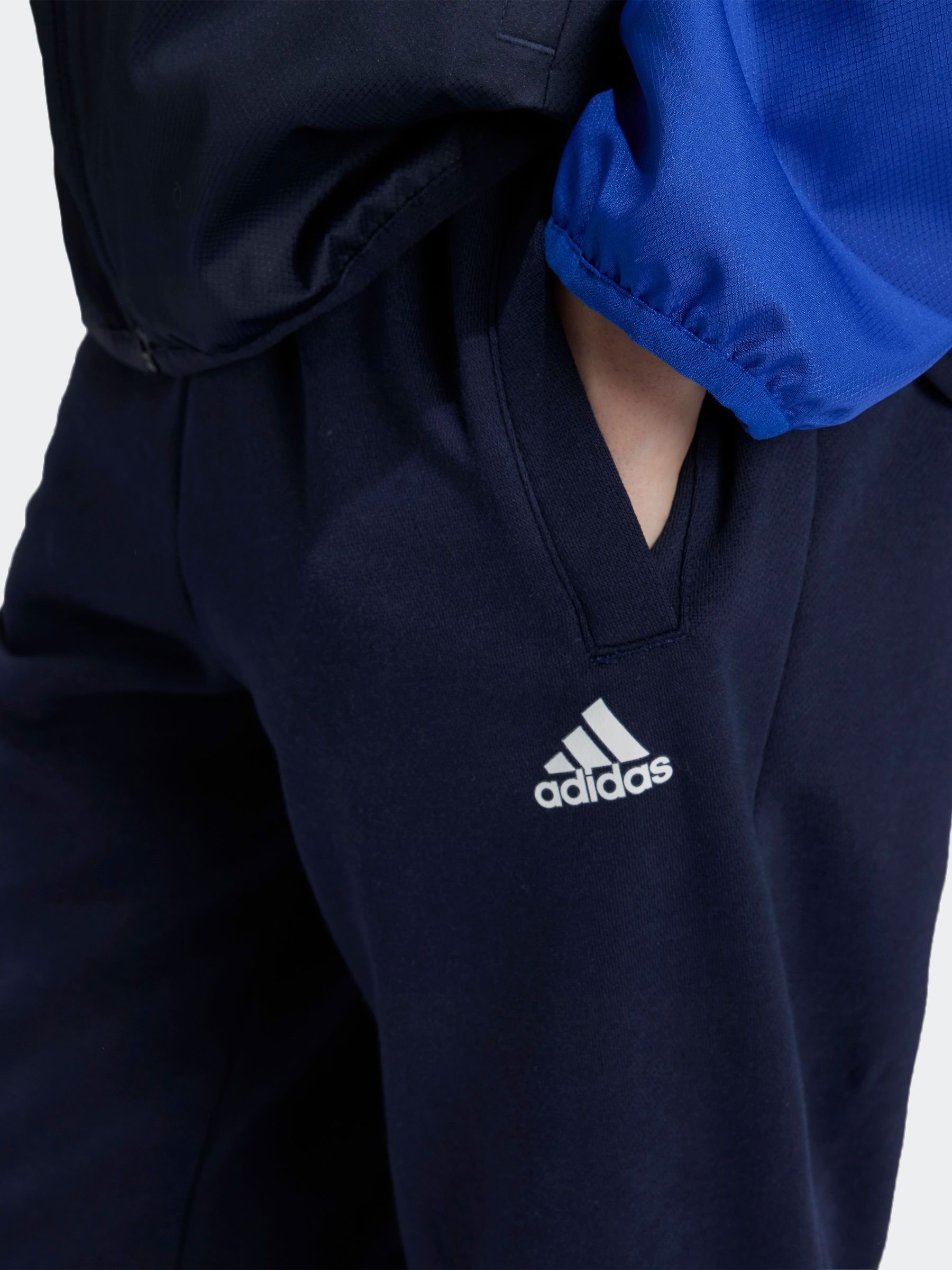 Adidas navy fleece joggers new arrivals