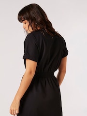 Apricot Black Zip Through Utility Dress - Image 2 of 8