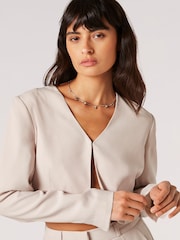 Apricot Cream Cropped Bolero Jacket - Image 3 of 5