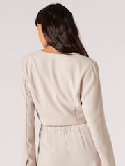 Apricot Cream Cropped Bolero Jacket - Image 4 of 5