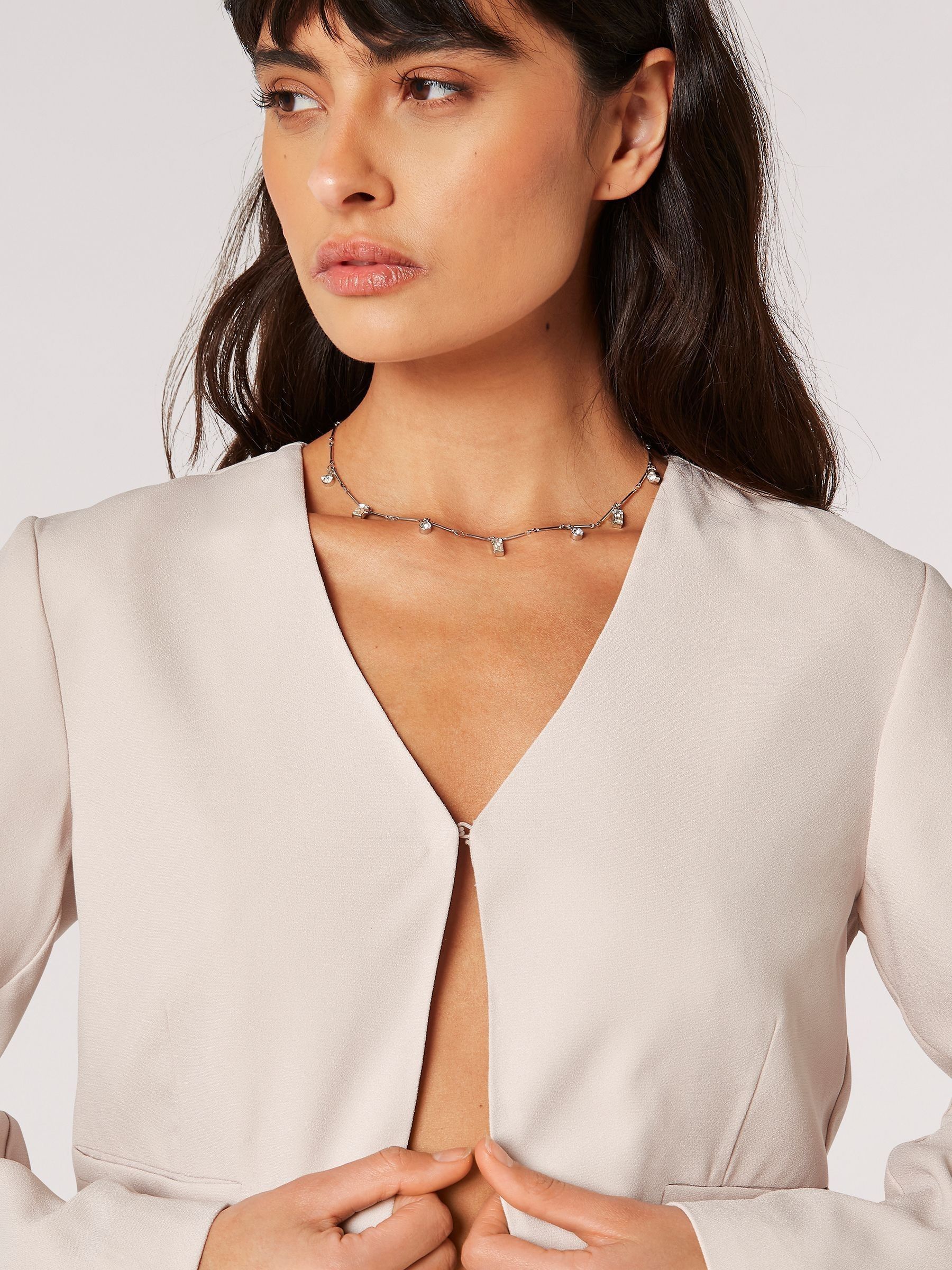 Buy Apricot Cream Cropped Bolero Jacket from Next Ireland