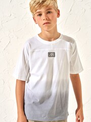 Angel & Rocket Grey 100% Cotton Brad Ombre Tie Dye T-Shirt - Image 1 of 5