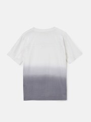 Angel & Rocket Grey 100% Cotton Brad Ombre Tie Dye T-Shirt - Image 4 of 5