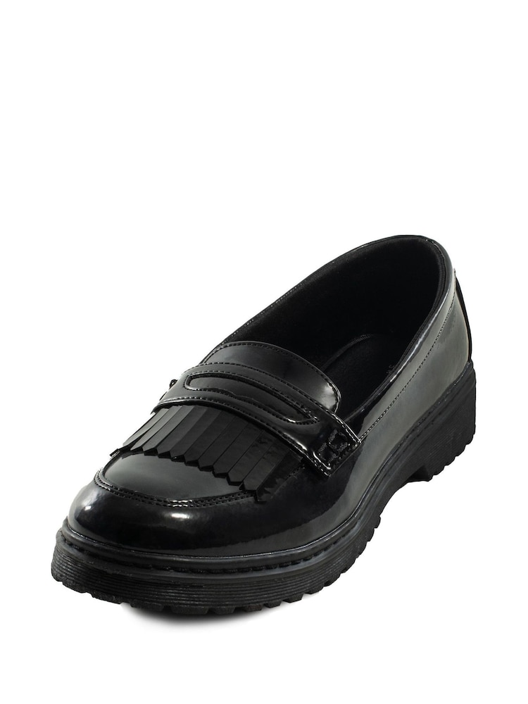 Mocasines negros sin cierres de charol para niñas de Toezone - Imagen 2 de 5 Mocasines negros sin cierres de charol para niñas de Toezone - Imagen 2 de 5
